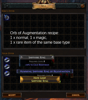 Orb of Augmentation vendor recipe