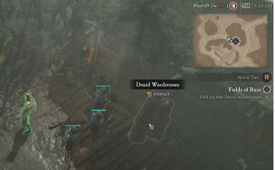 Pick up the Druid Wardstones - Diablo 4