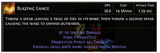 PoE 2 Blazing Lance