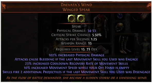 PoE 2 Daevata's Wind