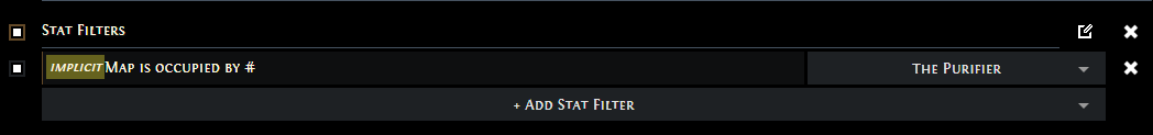 Any Map occupied by The Purifier