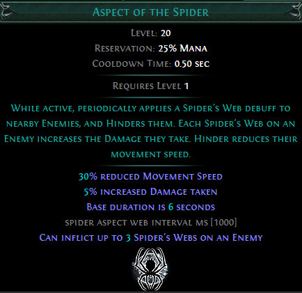 Aspect of the Spider skill