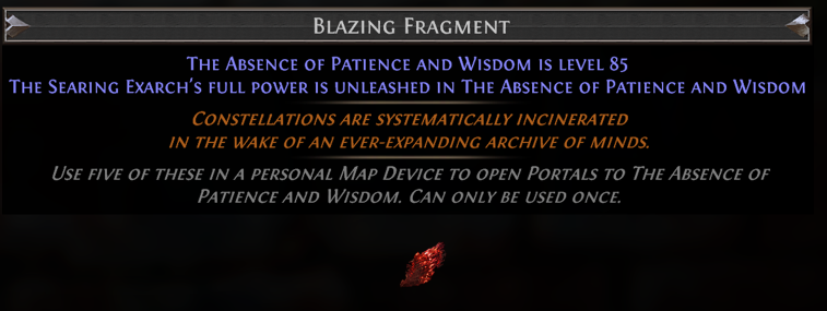 PoE Blazing Fragment