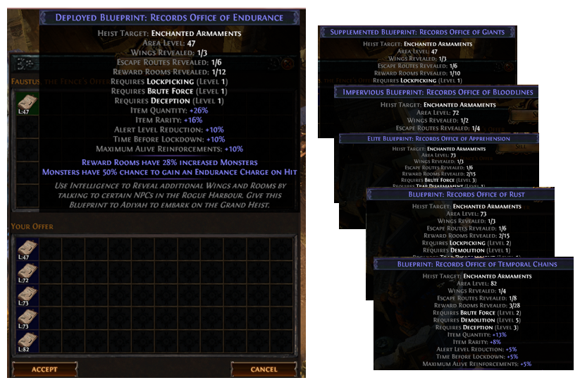 PoE Blueprint Recipe