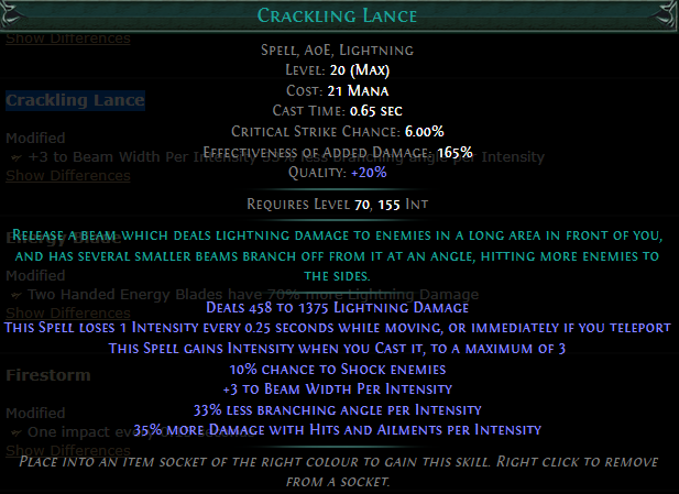 PoE Crackling Lance 3.19
