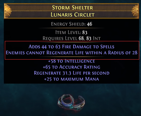 PoE Eldritch Mods Example 2