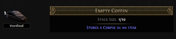PoE Empty Coffin