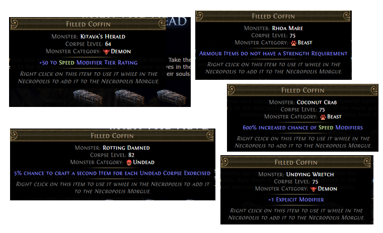 PoE Filled Coffin