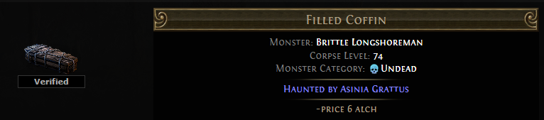 PoE Haunted By Asinia Grattus