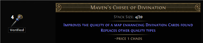 PoE Maven’s Chisel of Divination