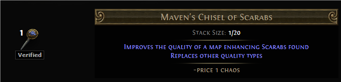 PoE Maven’s Chisel of Scarabs