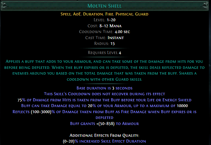 PoE Molten Shell 3.19