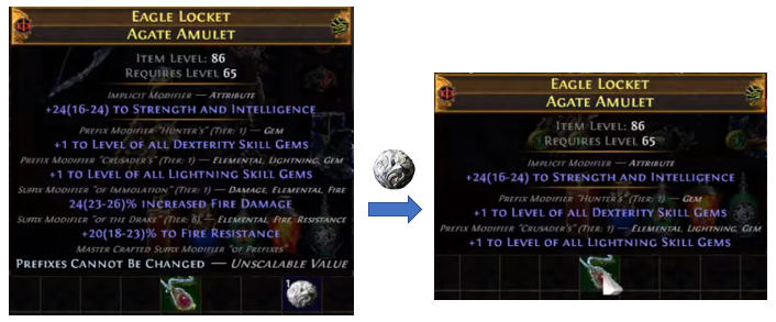 PoE prefixes cannot be changed scour