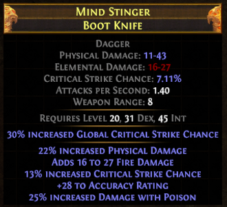 PoE Rarity Rare