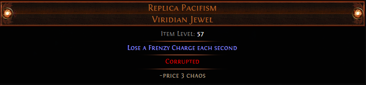 PoE Replica Pacifism
