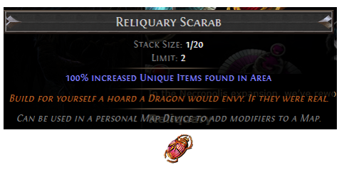 PoE Reliquary Scarab