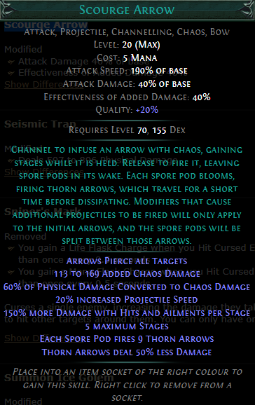 PoE Scourge Arrow 3.19