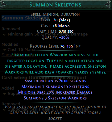 PoE Summon Skeletons 3.19