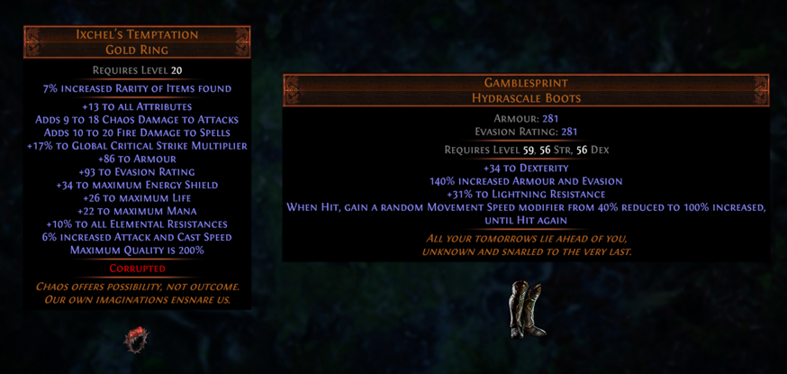 PoE Ultimatum Uniques