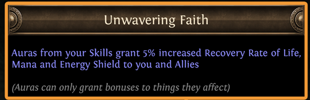 PoE Unwavering Faith