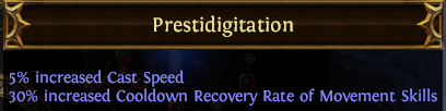 Prestidigitation PoE