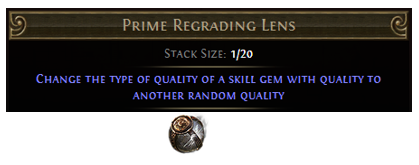 Prime Regrading Lens
