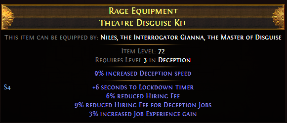 Rage Equipment Theatre Disguise Kit