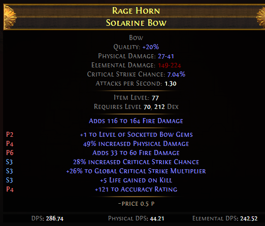Rage Horn Solarine Bow