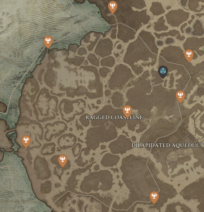 Diablo 4 Ragged Coastline Altar of Lilith