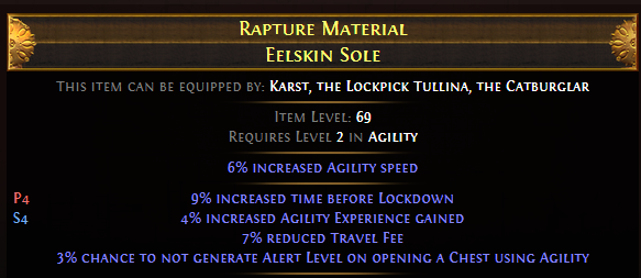 Rapture Material Eelskin Sole