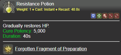 Resistance Potion FFXIV