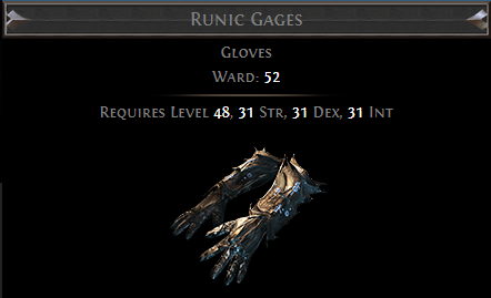 Runic Gages PoE