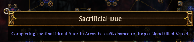 Sacrificial Due PoE