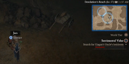 Search for Ulagan's Uncle's heirloom - Diablo 4