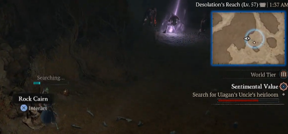 Search for Ulagan's Uncle's heirloom - Diablo 4