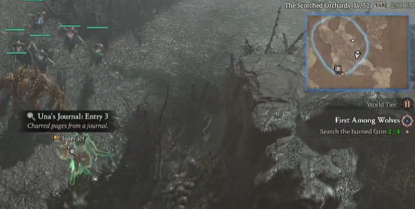 Search the burned farm - Diablo 4