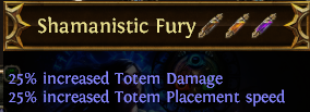 Shamanistic Fury PoE