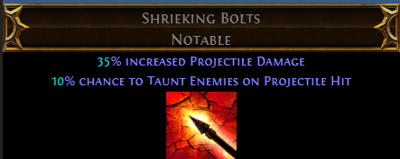 Shrieking Bolts PoE