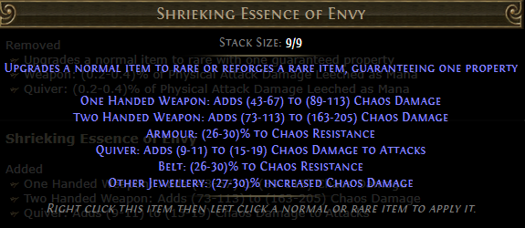 Shrieking Essence of Envy