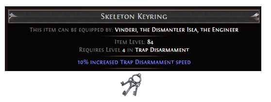 Skeleton Keyring