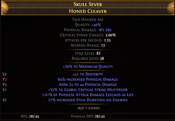 Skull Sever Honed Cleaver