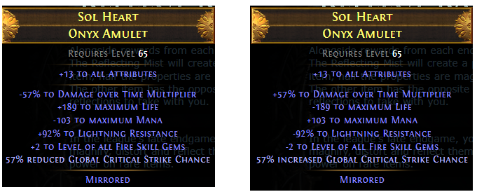 Sol Heart Onyx Amulet