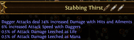Stabbing Thirst PoE