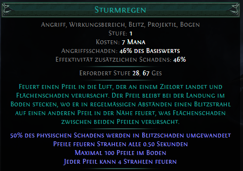 Sturmregen PoE