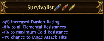 Survivalist PoE