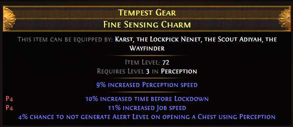 Tempest Gear Fine Sensing Charm
