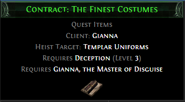 Contract: The Finest Costumes