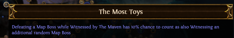 The Most Toys PoE