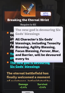 The new god is devouring Six Gods’ blessings