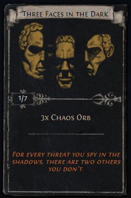Three Faces in the Dark